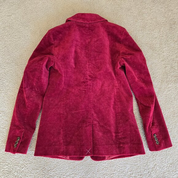 NWT Loft Corduroy Blazer Burgundy Red - Picture 6 of 7